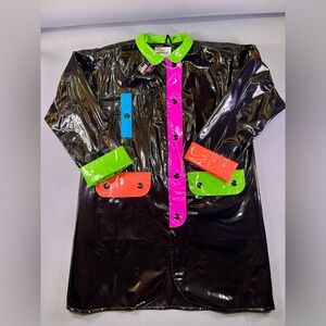 Kenn Sporn for Wippette Black and Neon Vinyl Jacket